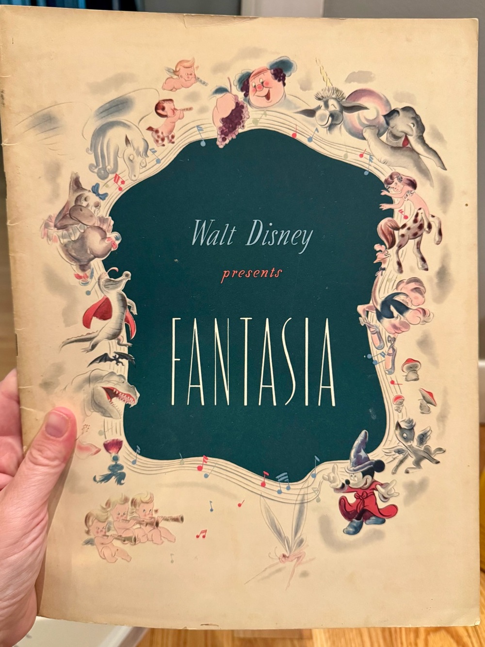 Vintage Walt Disney Presents Fantasia Program Book